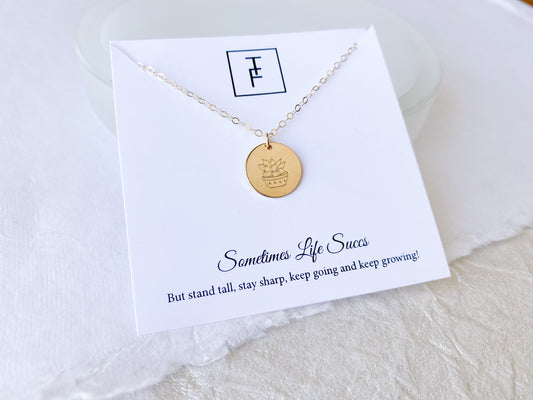 Sometimes Life Succs Necklace
