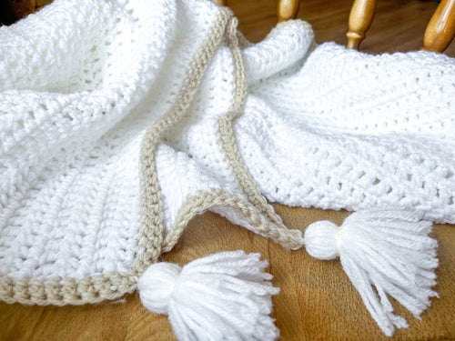 Heirloom Tassel Baby Blanket