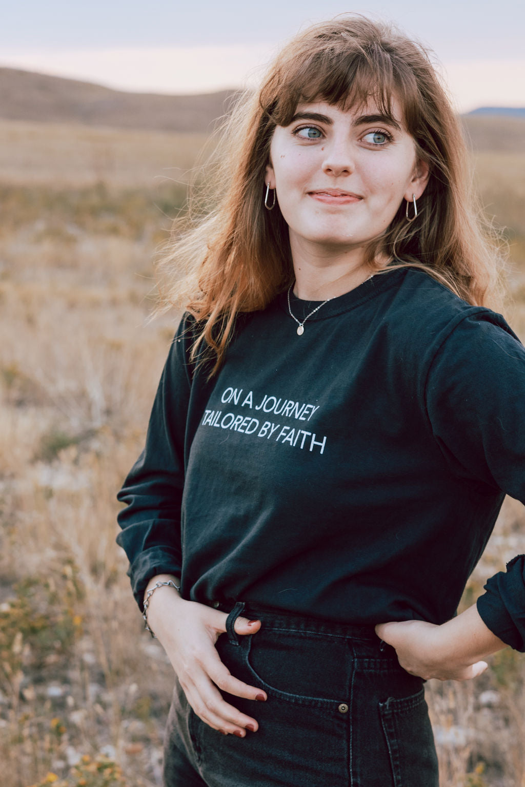 On A Journey Tailored By Faith Long Sleeve