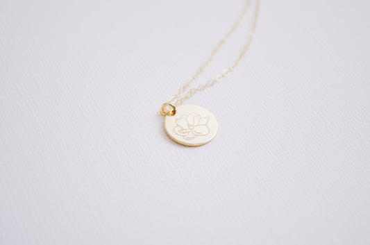 Magnolia Flower Necklace