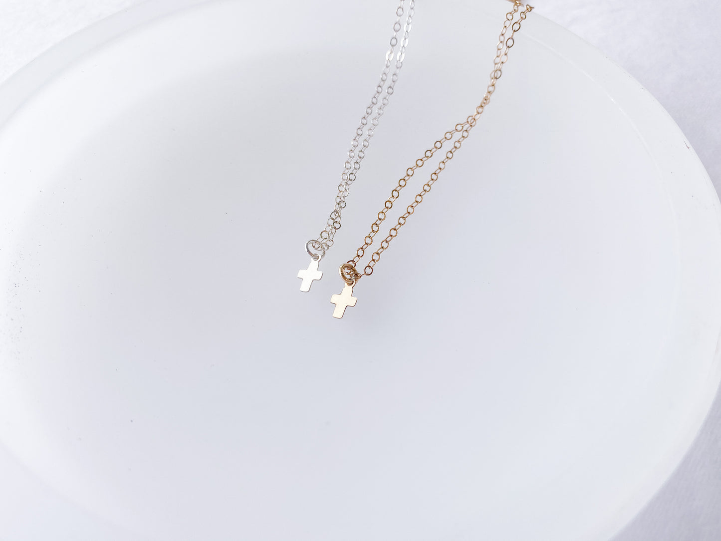 Tiny Cross Necklace