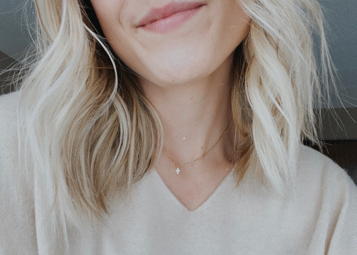 Tiny Cross Necklace